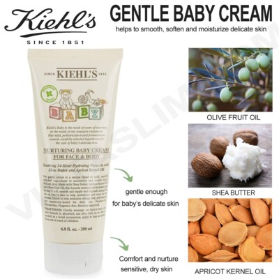 Kiehls Mom Baby 24h Moisturizing Cream Nurturing Baby Cream Face  Body
