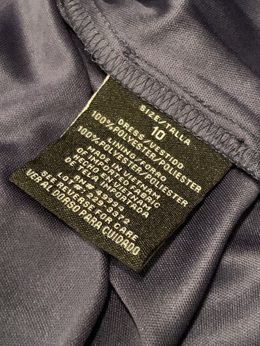 SCOTT McCLINTOK BLACK Nylon Cocktail Evening Formal Skirt Dress VTG NWT $118 - Picture 12 of 12