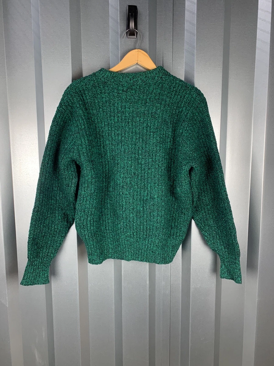 1950’s Vintage Abercrombie and Fitch Men’s Green Knit Sweater Size Large
