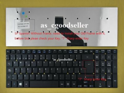 New LA Spanish Teclado Keyboard for Acer 5755G 5830T E1-510 E1-532 V3-531 V3-731