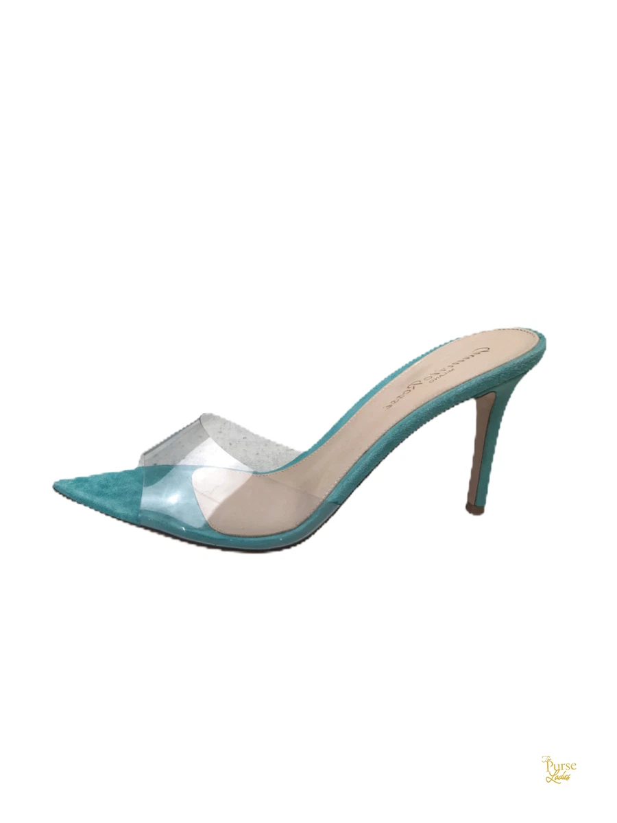 Blue transparent deals heels