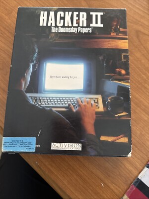 Commodore 64/128 Hacker II The Doomsday Papers Activision Vintage 1986 C64