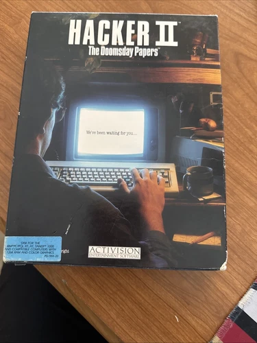 Commodore 64/128 Hacker II The Doomsday Papers Activision Vintage 1986 C64