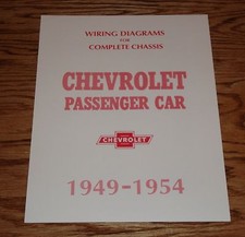 1949-1954 Chevrolet Passenger Car Wiring Diagrams for Complete Chassis 50 51 52