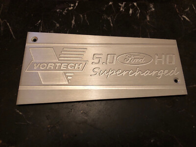 Ford 87-93 5.0 custom aluminum intake manifold plate plaque Vortech supercharged