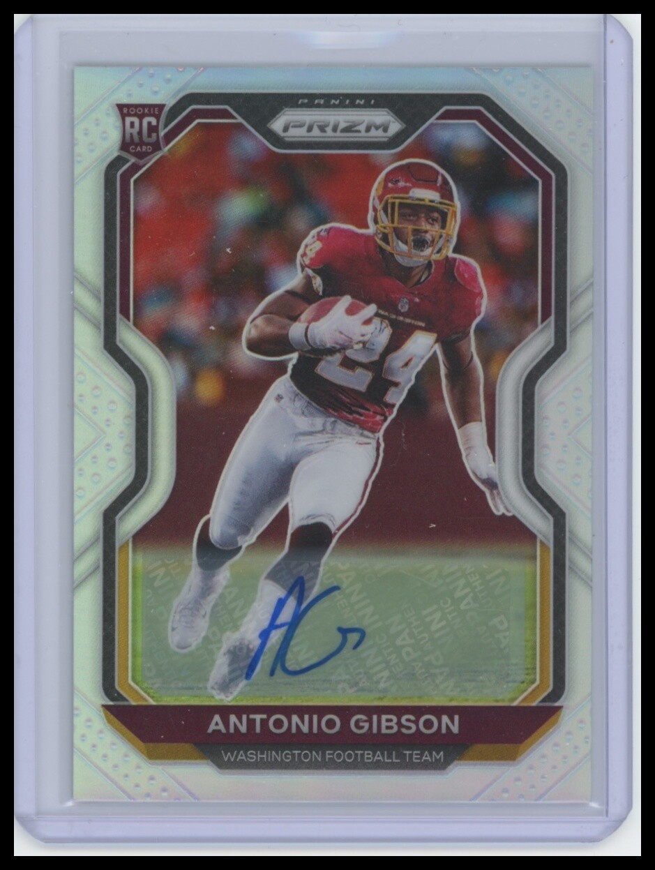 2020 Panini Prizm #384 Antonio Gibson Rookie Autographs Silver