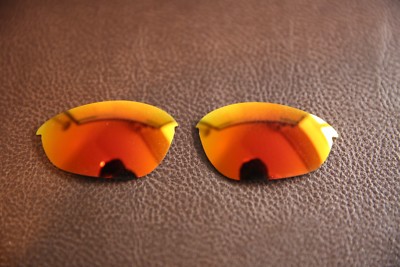PolarLens POLARIZED Fire Red Iridium Replacement Lens for-Oakley Half Jacket