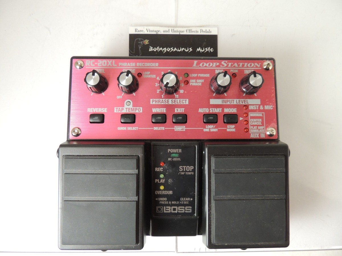 Boss RC-20XL Twin Loop Station Looper Effects Pedal Phrase
