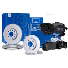 ATE Bremsscheiben + Bremsbeläge vorne und hinten für HYUNDAI KIA, Vorderachse