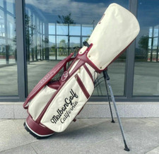 Malbon Golf caddy bag White Red With 2 hood covers  normal  clear 