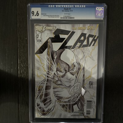 FLASH # 1 / Sketch Cover 1:200 / CGC 9.6 / The New 52 / DC Comics ...