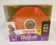 Maxell Color DVD R 10 PACK 4.7GB 120 MIN Brand New Sealed 