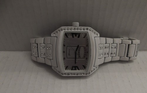 GENEVA PLATINUM SQUARE WATCH,