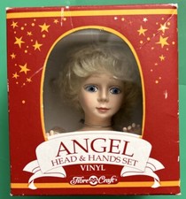 Fibre-Craft Vinyl ANGEL HEAD HANDS Set DOLL Making Parts 1991 CRAFTS NEW