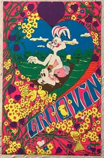 Groovin 1970 Head Shop Blacklight Poster Pro Arts Medina Ohio