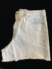 NWT Universal Threads High Rise Vintage Midi Jean Shorts, Size 12, Light Blue