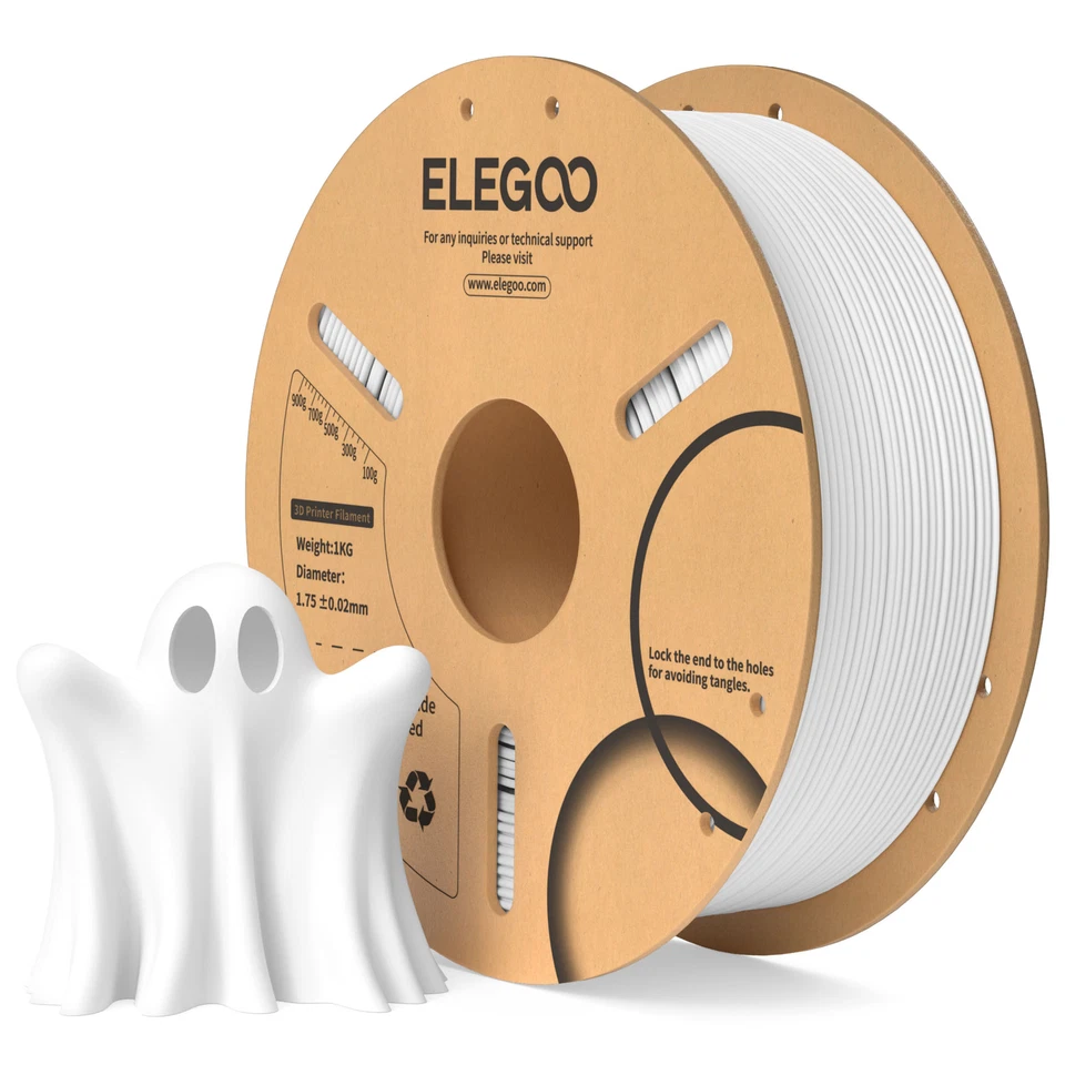 【Buy 5 Pay 3】ELEGOO PLA/PLA+/PETG/Silk/Matte PLA 3D Printer Filament 1.75mm 1KG