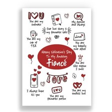 FUNNY FIANCE VALENTINES CARD | RUDE VALENTINE'S CARD | FOR HIM | FOR HER