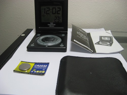 Sharper Image World Travel Folding Alarm Clock 18 Cities St992 # 912 u
