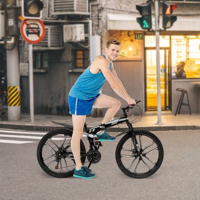 26 Zoll Mountainbike m /21 Gang und Scheibenbremse Fahrrad MTB Unisex Alu Bike