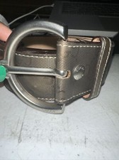 GUCCI BELT GG MONOGRAM Metallic Brown