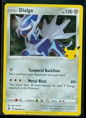 Pokemon DIALGA 020/025 - Celebrations - RARE HOLO - MINT | eBay Pokemon DIALGA 020/025 - Celebrations - RARE HOLO - MINT | eBay