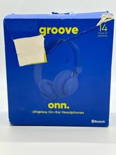 Groove Onn Headphones Bluetooth Wireless No Charger Blue GO1057856 
