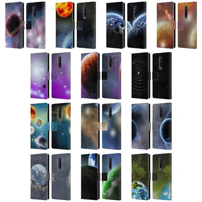 OFFICIAL SIMONE GATTERWE PLANETS LEATHER BOOK WALLET CASE FOR ONEPLUS PHONES