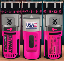DeWALT 20V Max Power Drill Mechanic Pink Cup Mug Tumbler 20oz