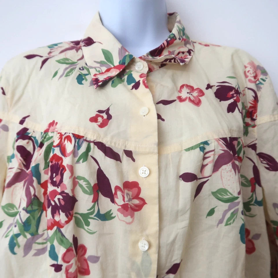 Blusa Van Heusen Floral Tamanho XL Botão para Cima Casa Boho Romântica Clássica - Imagem 2 de 4