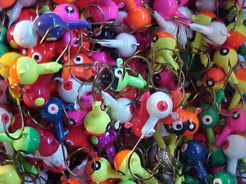 100 NEUE VERSCHIEDENE BLEIVORRICHTUNGSKÖPFE 3/8 OZ. GEMISCHTE WALLEYE JIGS SORTIMENT Bob - Bild 2 von 7