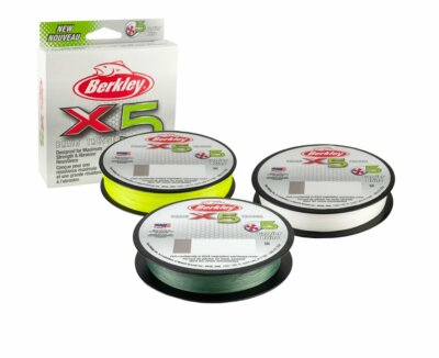 (0,08 /m) 150m (0,07 /m) 300m Berkley X5 Braid 5-fach geflochtene Angelschnur