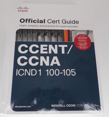 CCENT/CCNA ICND1 100-105 Official Cert Guide by Odom Wendell 2016 New