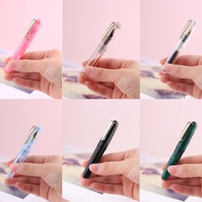 MAJOHN Q2 Mini Acrylic Dropper Fountain Pen EF/F Nib Short Pocket Ink PenxWNUQlZ