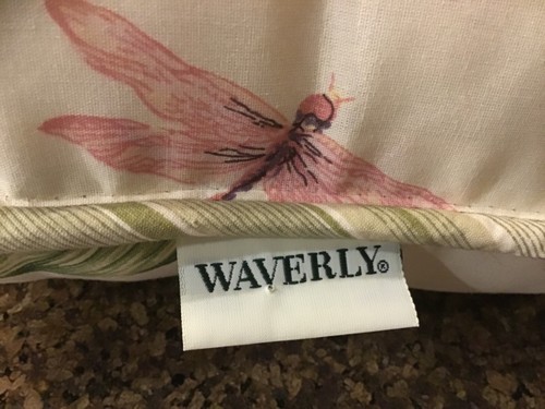 Waverly Floral/butterfly Decorative Throw Pillow 16 x 16'' New - Picture 4 of 5