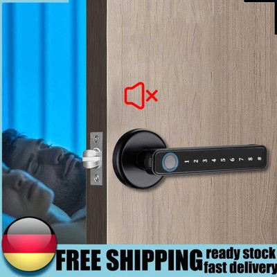 Fingerprint Password Handle Lock with Touch Button for Tuya Bluetooth-Compatible
