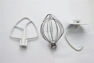 WFYB KSM150 Artisan Mixer Set fits KITCHENAID Flat Beater Wire Whip Dough Hook