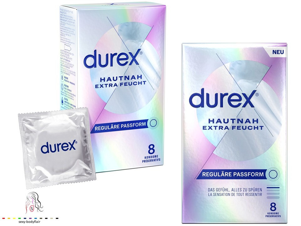 ♥ 16 durex Kondome Hautnah eXtra feucht 56mm 2x 8er Condome