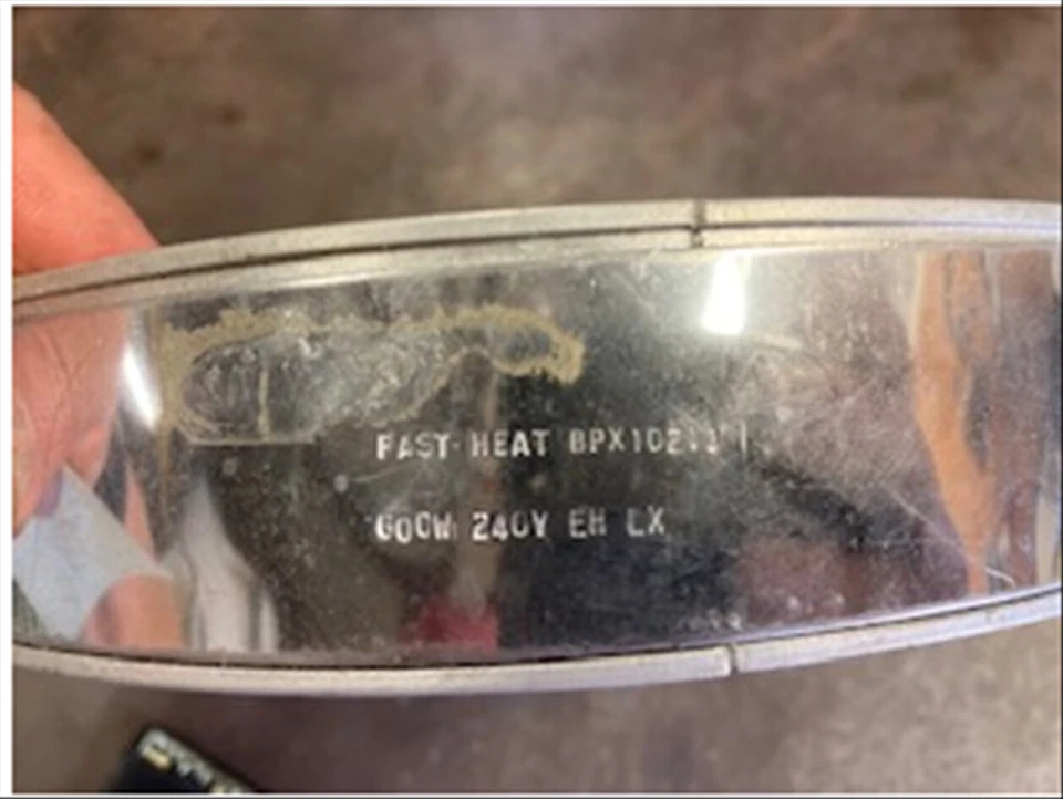 CALENTADOR, BANDA CALOR RÁPIDO 600W 240V EH LX BPX10213 COMO SE MUESTRA 6 1/4" ID, 1 3/8" ESPESOR Foto 2 de 4