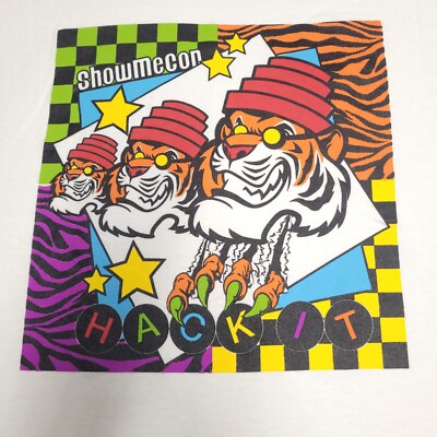 ShowMeCon St Louis Computer Hacker Convention Hack It Large Hacking Band Shirt