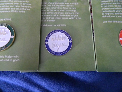 (4) Phil Mickelson , Four different Ball Markers new (KPMG) - Picture 5 of 7