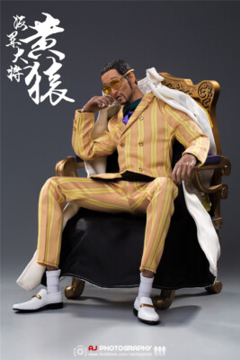 JOKER 1/6 One Piece Admiral Kizaru Action Figure Have a stool J