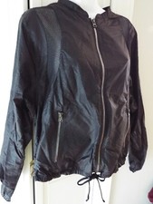 96 NWT Alo Yoga Cool Fit Black Full Zip Athletic Jacket M