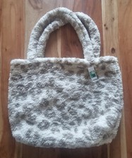 Tasche Plüsch Fell [beige -braun] 60x50