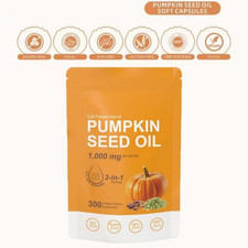 300 Pills Pumpkin Seed Oil Saw Palmetto 3000 mg - Bladder Health, Immune Support