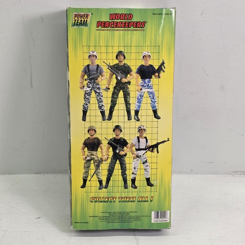 Vintage Power Team World Peacekeepers African American Army Action Figure 12" - Picture 5 of 6