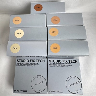 Mac Studio Fix Tech Cream-To-Powder Foundation Full Size .35oz/10g Choose Shade: