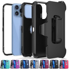 For iPhone 12 Pro Max/12/12 Pro 5G Case Heavy Duty Cover / Belt Clip Holster