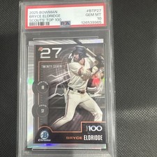 2025 Bowman - Bowman Scouts Top 100 Chrome Bryce Eldridge #BTP-27 (RC)