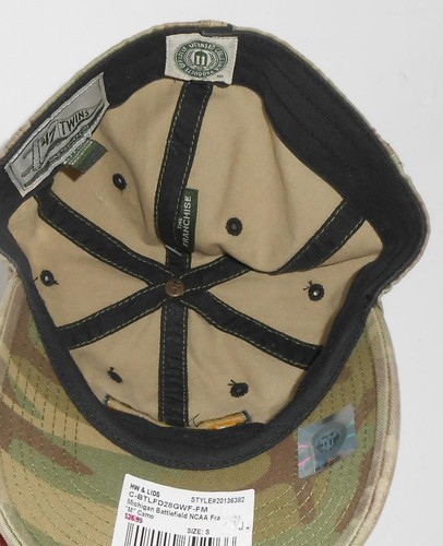 New Michigan Wolverines '47 Brand Battlefield Camo Fitted Hat Size Small B124 - Picture 3 of 4